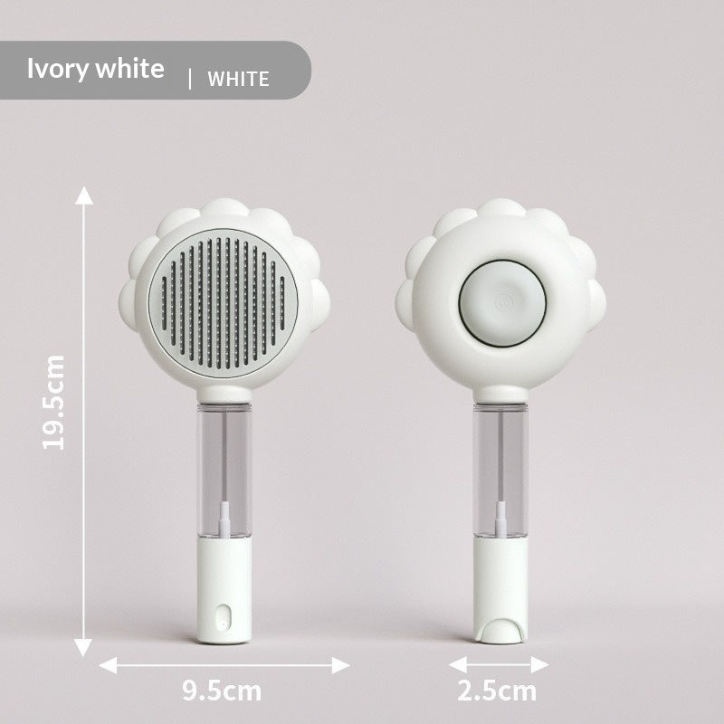 2 In 1 Self Cleaning Dog Brush Comb With Spray Pets Grooming Hair Remover Combs Brush Floating Hair Pet Grooming Brush Pet Products